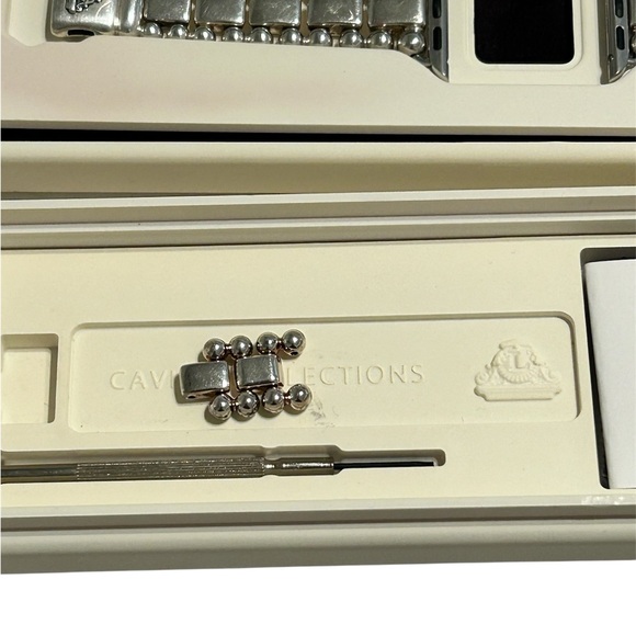 Lagos Smart Caviar Sterling Silver 38mm 40mm Apple Watch Bracelet - Picture 10 of 11